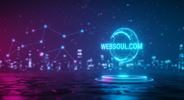 WebSoul.com Holo Sign - AI Generated Illustration - xdomainx.com - Discover, Secure, Sell, Park Domains | &Redo at World's Leading Domain Marketplace - Unlock the Value of Premium Domains